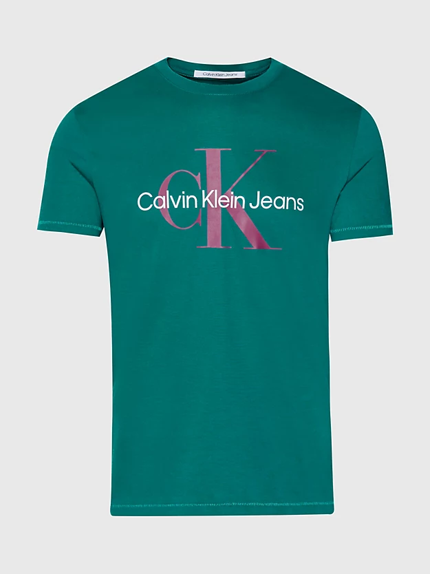 Camiseta slim fit com monograma