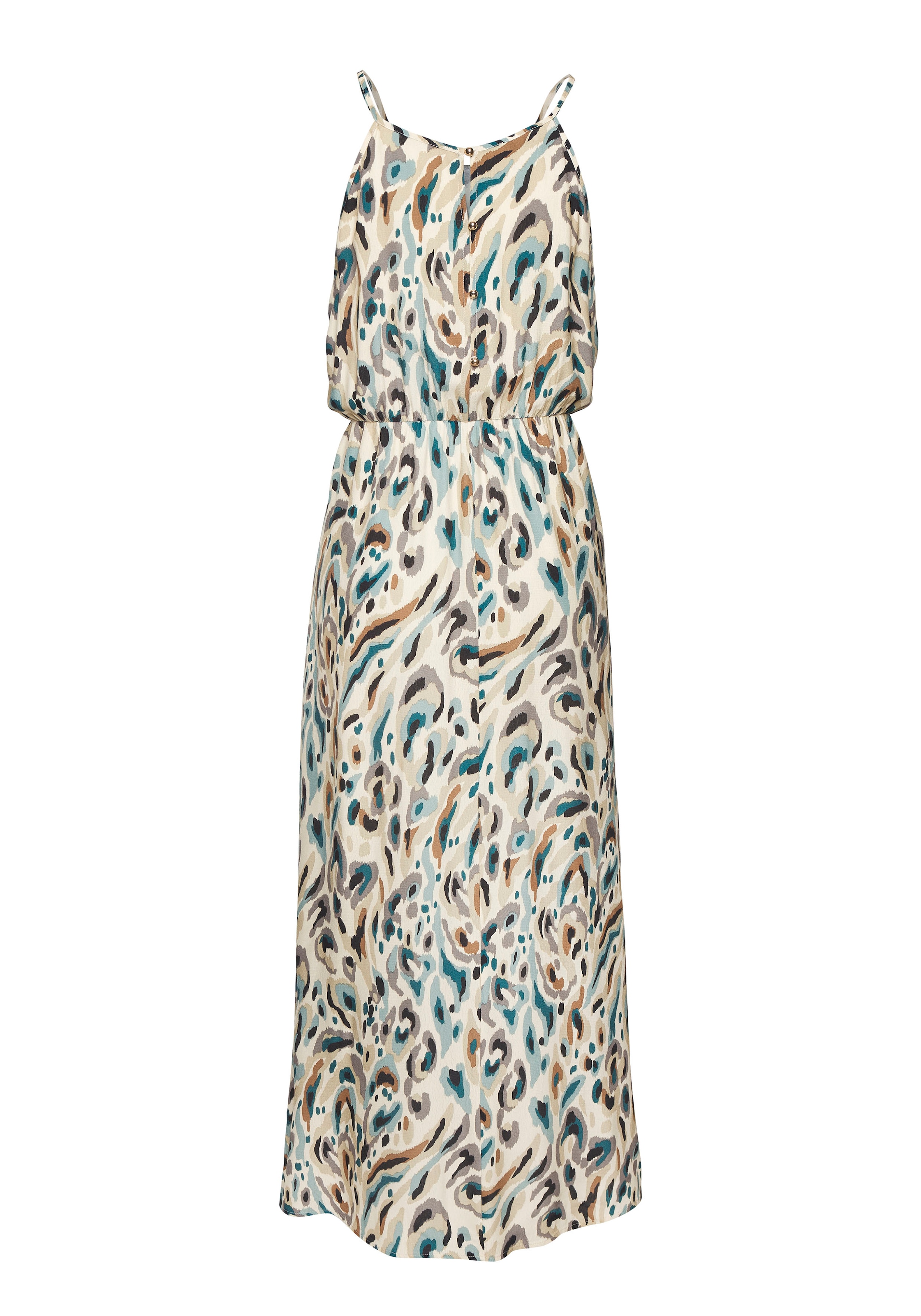 LASCANA Maxikleid aus gewebter Viskose, leichtes Sommerkleid mit Alloverdruck