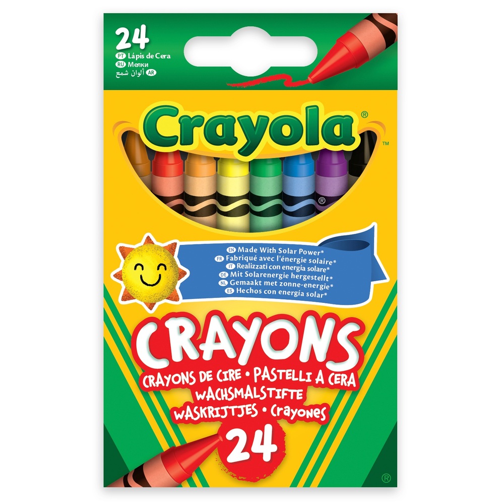 Crayola 24 Wachsmalstifte, Sortiment