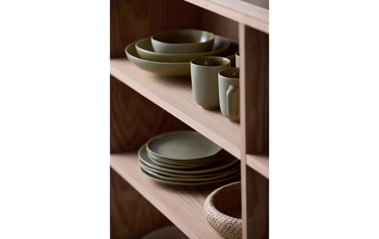 Suppen- & Pastateller Shoku Ø 21 cm, 6 Stück, GrünEssteller-Set
