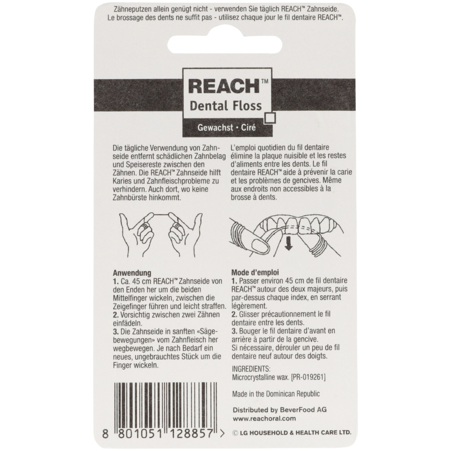 Reach Dental Floss Zahnseide gewachst