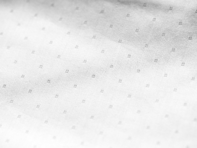 Mako-satijn beddengoed Uni Puntini White