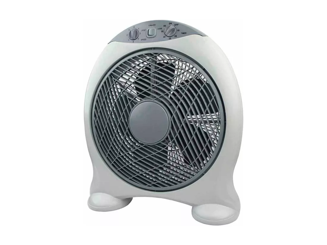 Ventilateur de Table Ø30cm 50W 3 Vitesses New Box Gris O91
