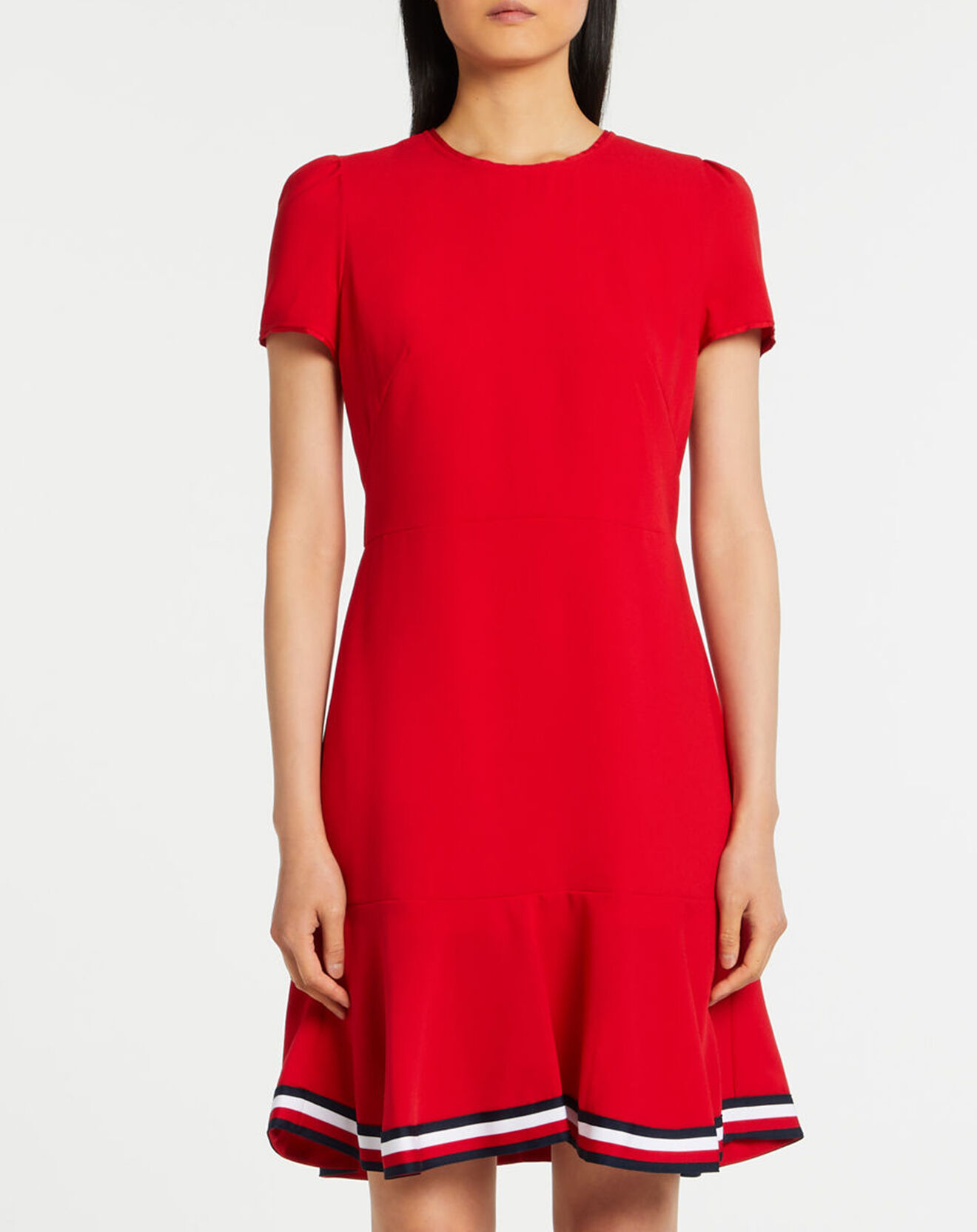 Tommy Hilfiger Robe patineuse Flag Bas rouge