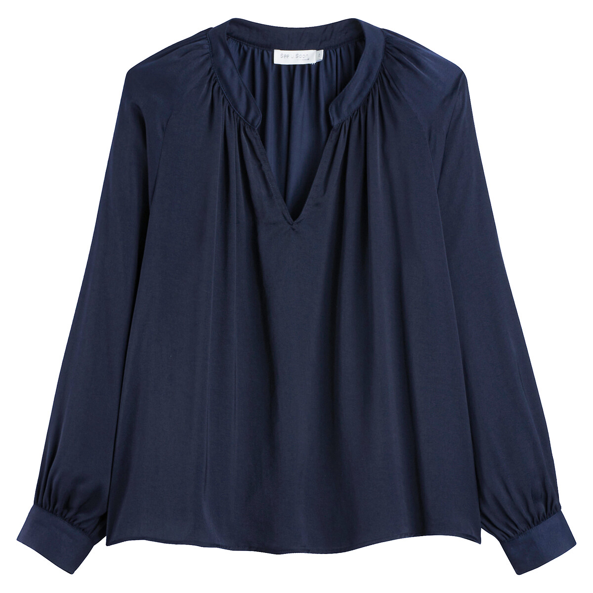 ATÉ BREVE<br>Blusa com decote em V