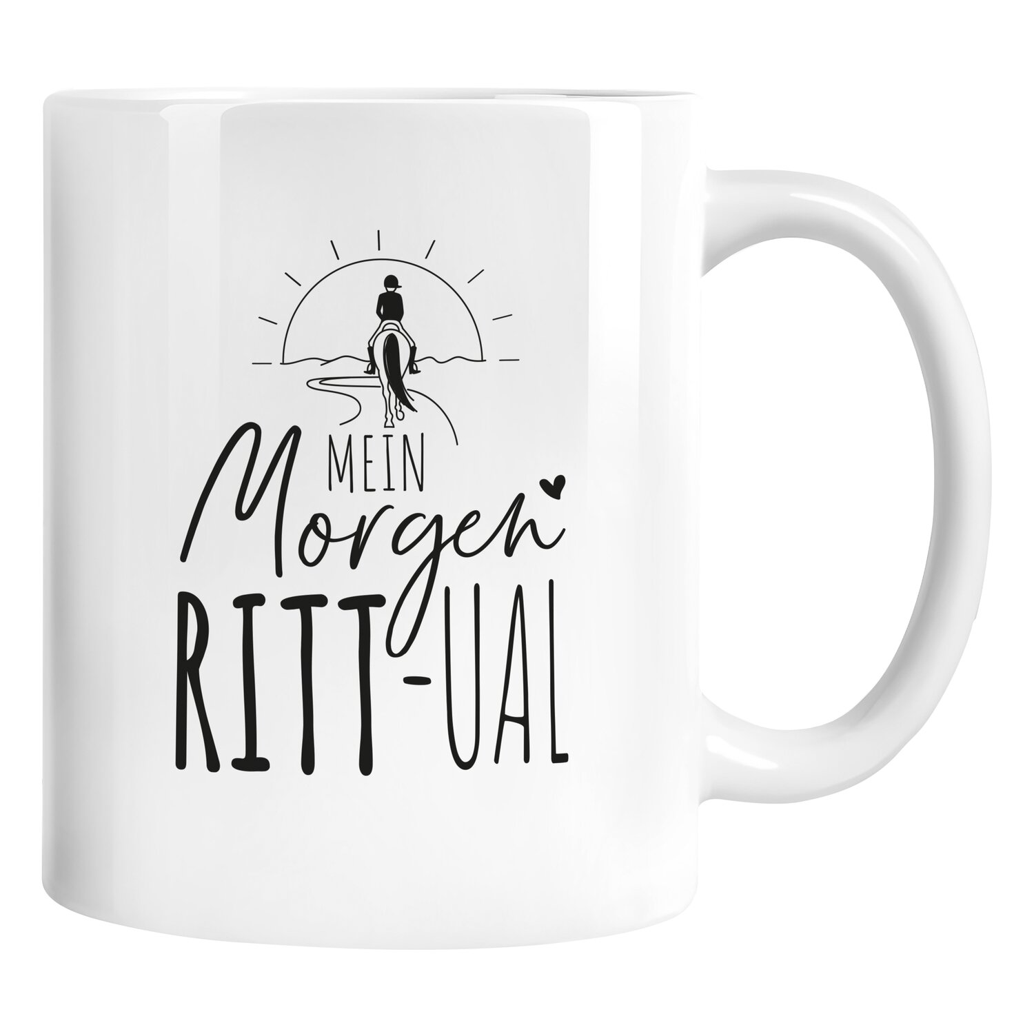mrs. RIDE Keramiktasse  - white - Morgen Ritt