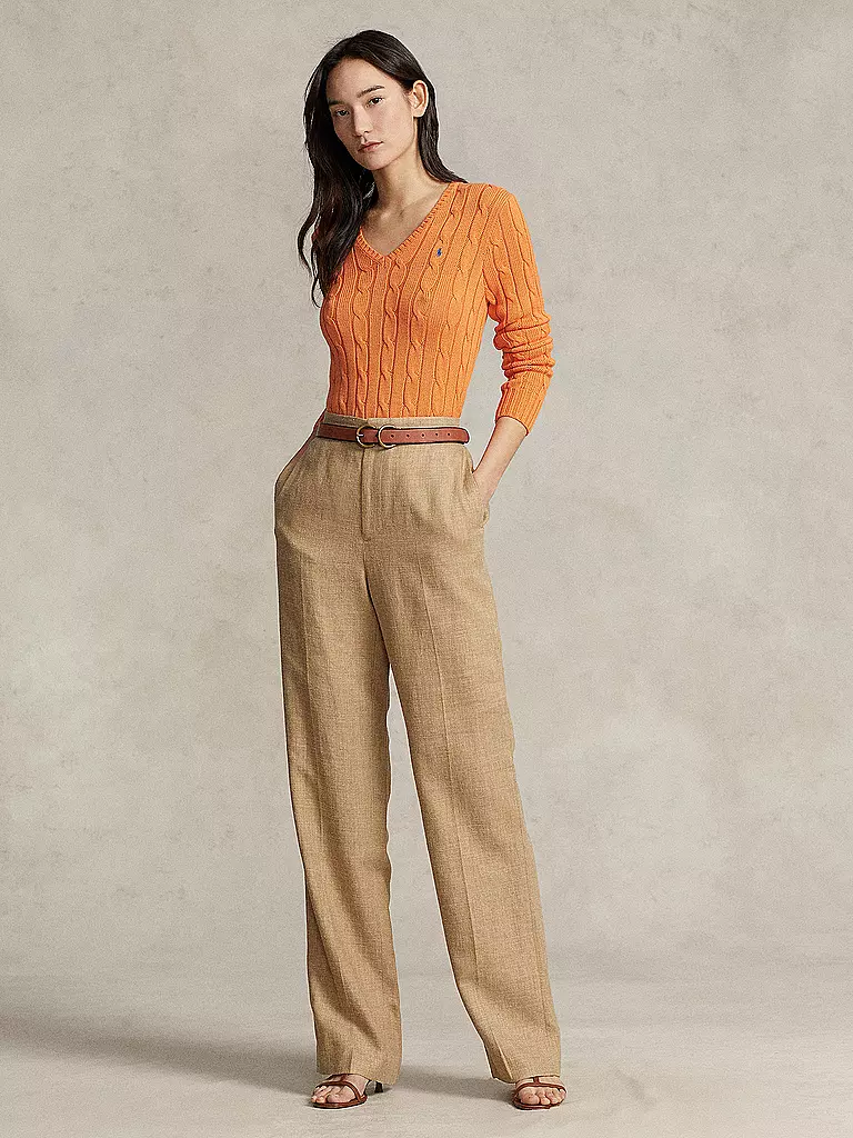 POLO RALPH LAUREN Pullover Slim Fit KIMBERLY orange