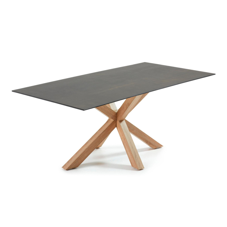Kave Home New argo eettafel porselein Iron Moss
