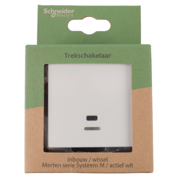 Schneider Merten System-M Trekschakelaar Actief Wit