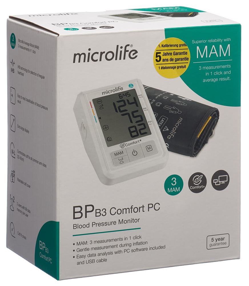 Microlife Blutdruckmesser<br>1 Stück, BP B3 Comfort