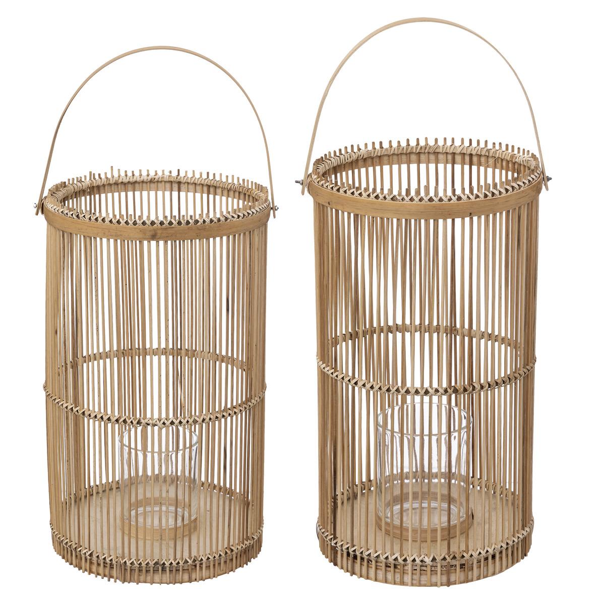 LANTERNE BAMBOU D.21X36CM