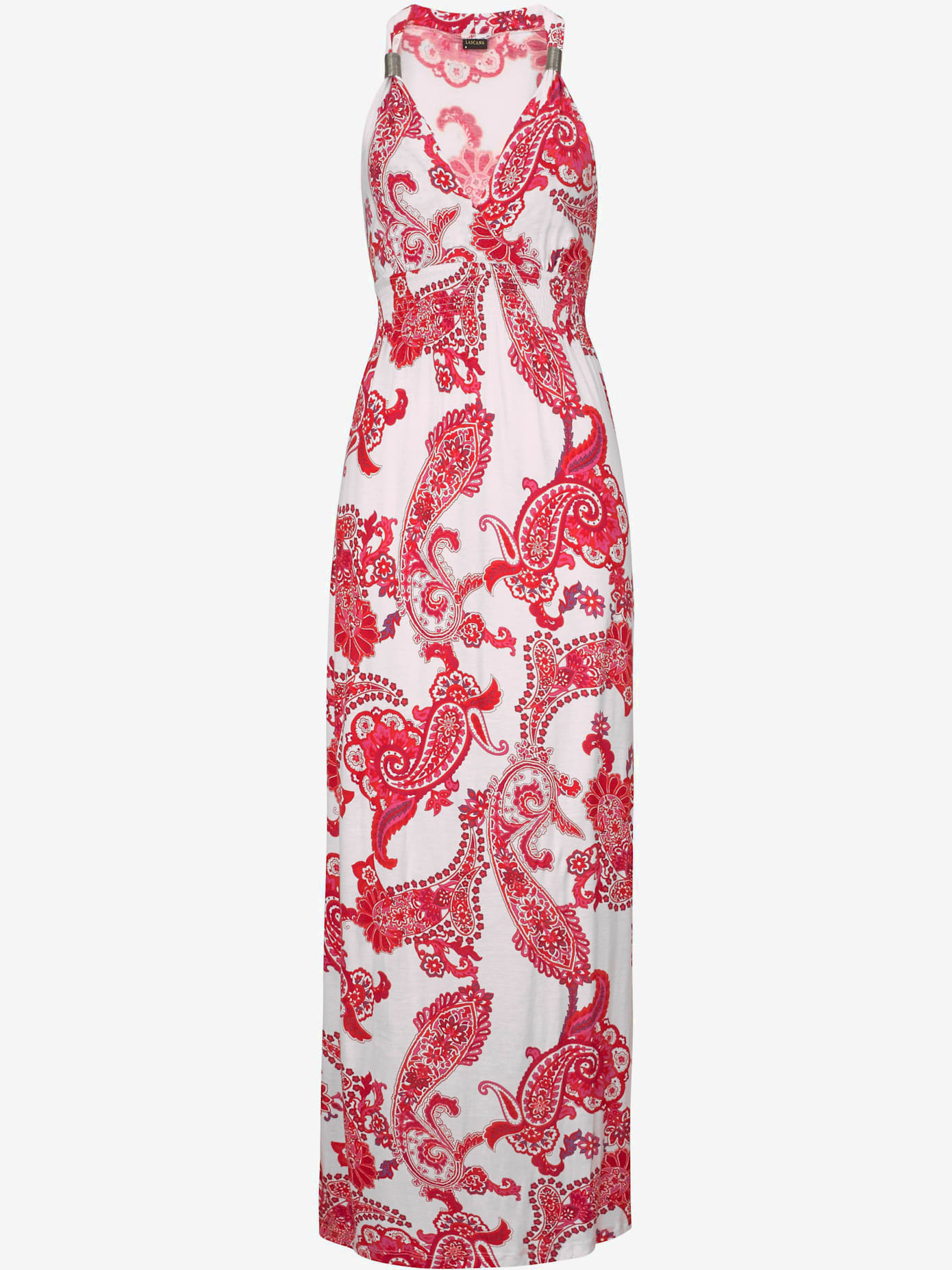 Robe longue séduisante encolure réglable