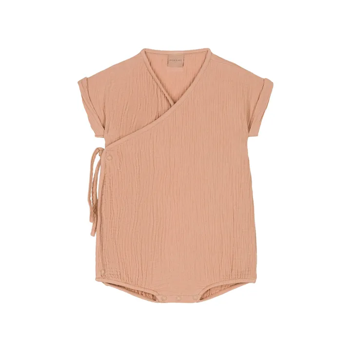 Studio Bohème Barboteuse Nuage Gaze de Coton | Vieux Rose
