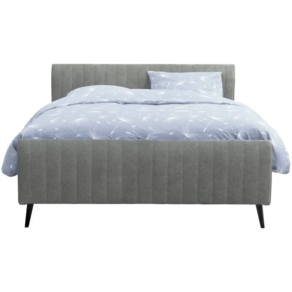 Bed Lieke - grijs/groen - 140x200 cm