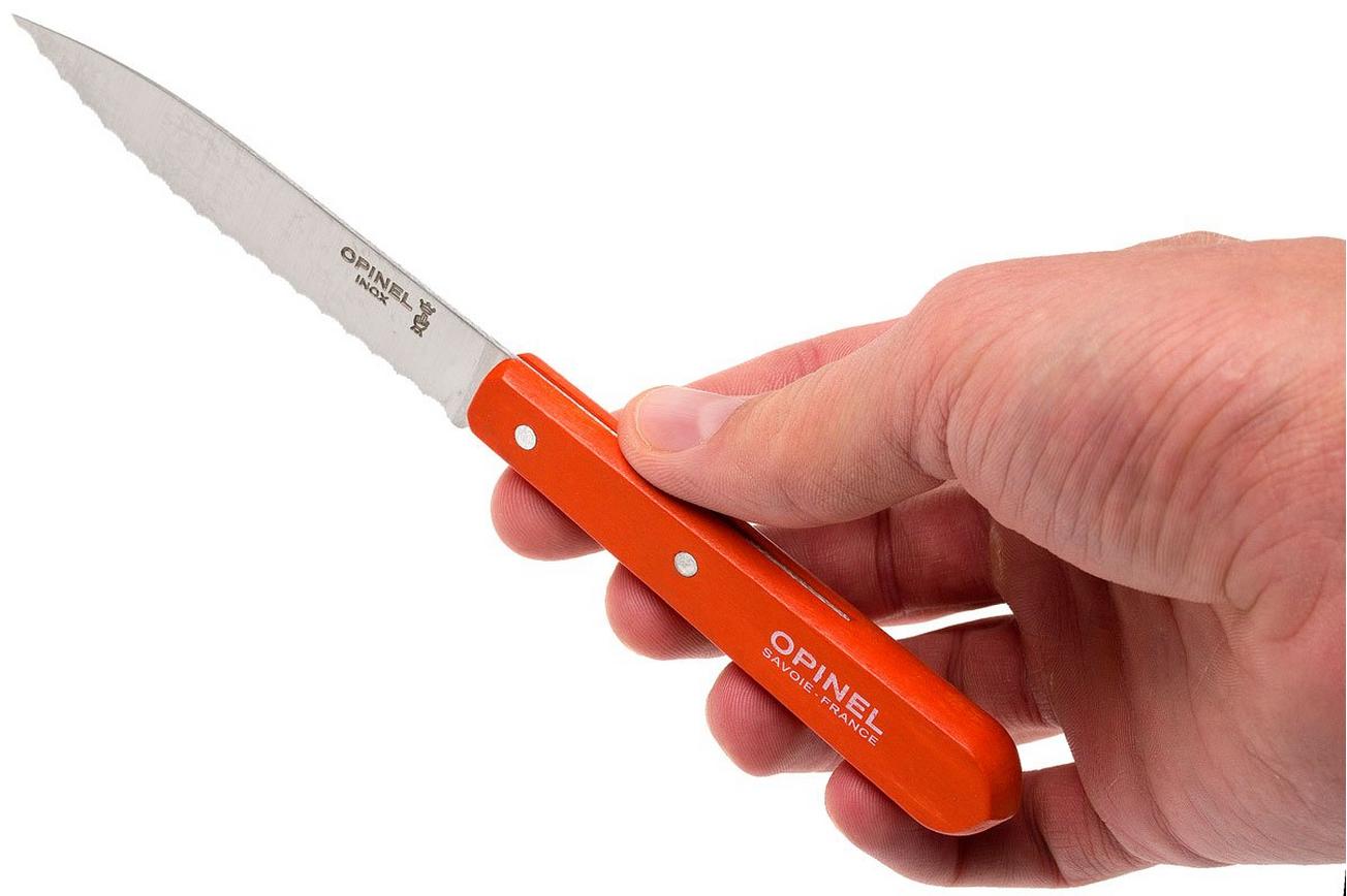 Opinel serrated knife 113  orange