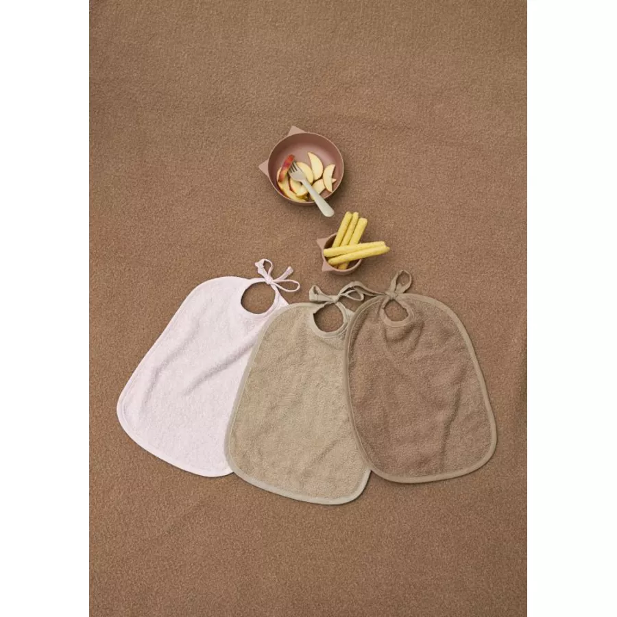 MEYCO Lätzchen 2er Pack Basic Frottee Toffee