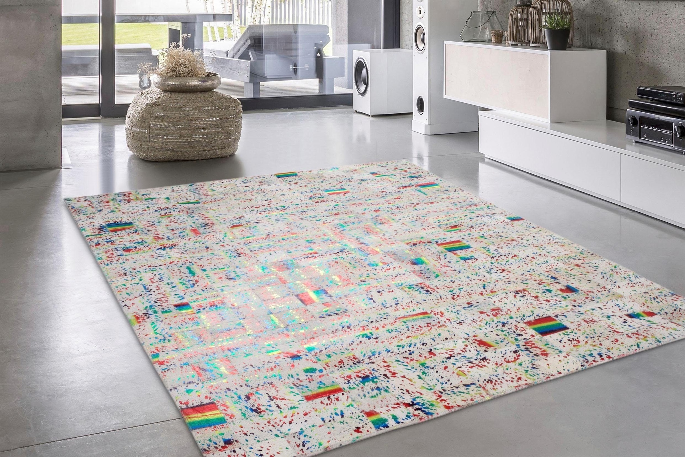 calo-deluxe Fellteppich »Audra 300« rechteckig 8 mm Höhe echtes Rinderfell, Wohnzimmer