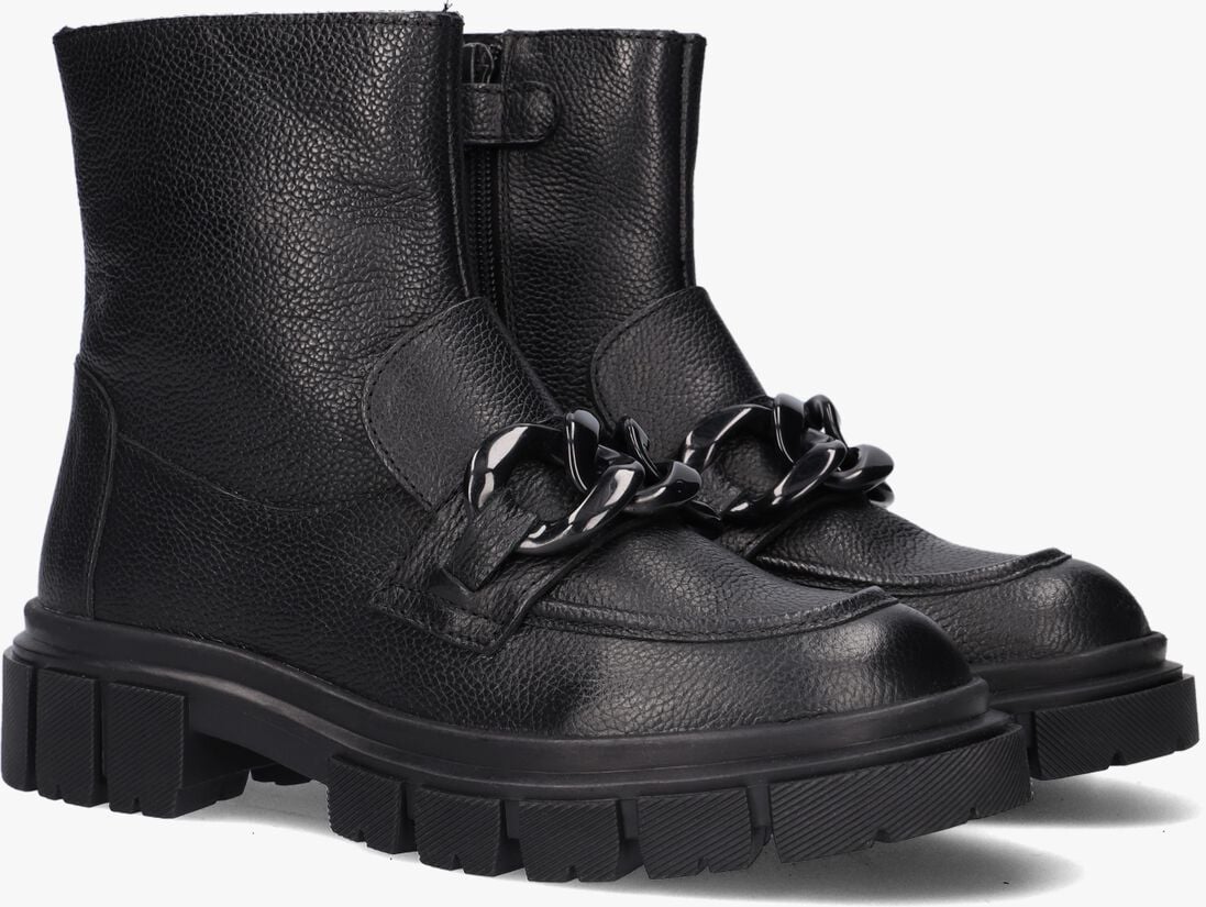 APPLES & PEARS zwarte apples & pears biker boots b0011119