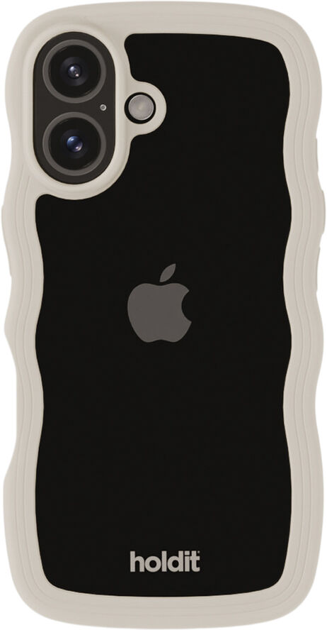 HoldIt Wavy Case iPhone 16 Beige