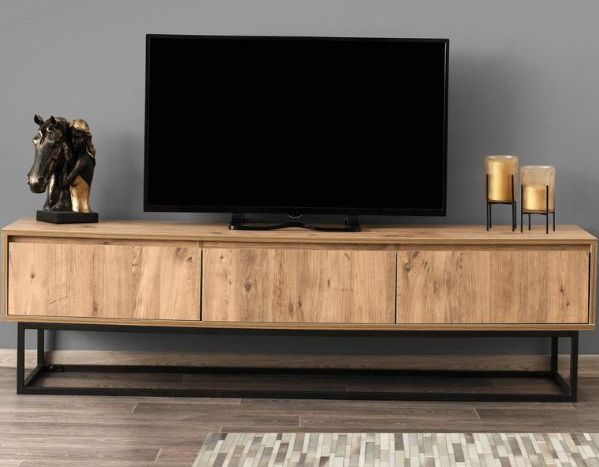 Arabic House - Tilsim - Tv-Meubel - Zwart - 180 cm - Melamine