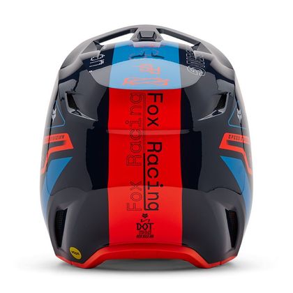 Casque cross Fox V1 RACE SPEC ENFANT - Bleu / Rouge