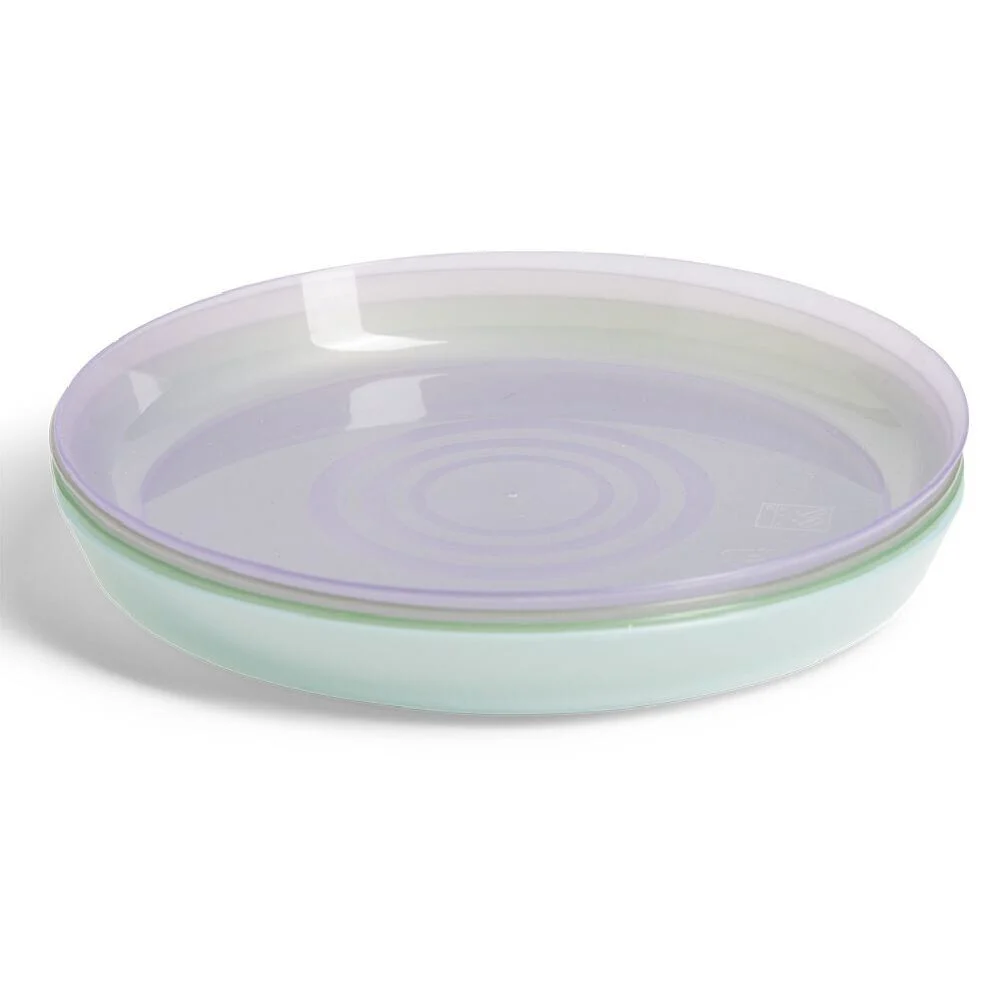 Lot de 4 assiettes pour enfant Ø18,5cm plastique coloré