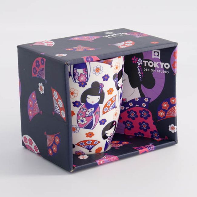 Kawaii Maiko Beker in Geschenkdoos 8.5x10.2cm 340ml
