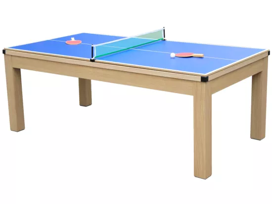 Table transformable - Billard & Ping-pong BALTHAZAR - 213*112*81.5cm - Bleu