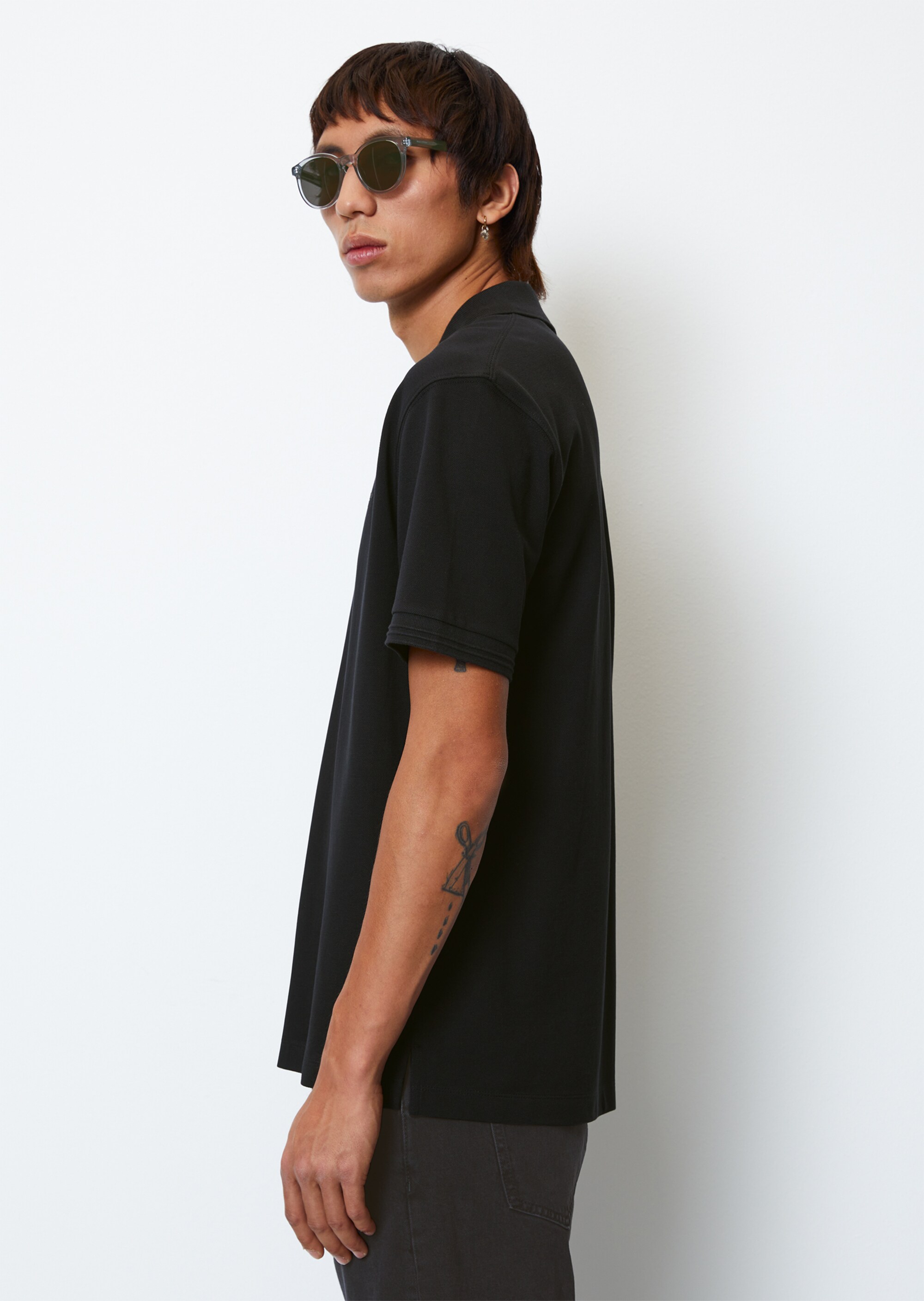 Kurzarm-Poloshirt Piqué regular aus Organic Cotton