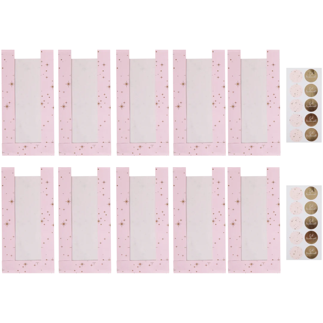 Eid Mubarak uitdeelzakjes 10 stuks | diverse varianten