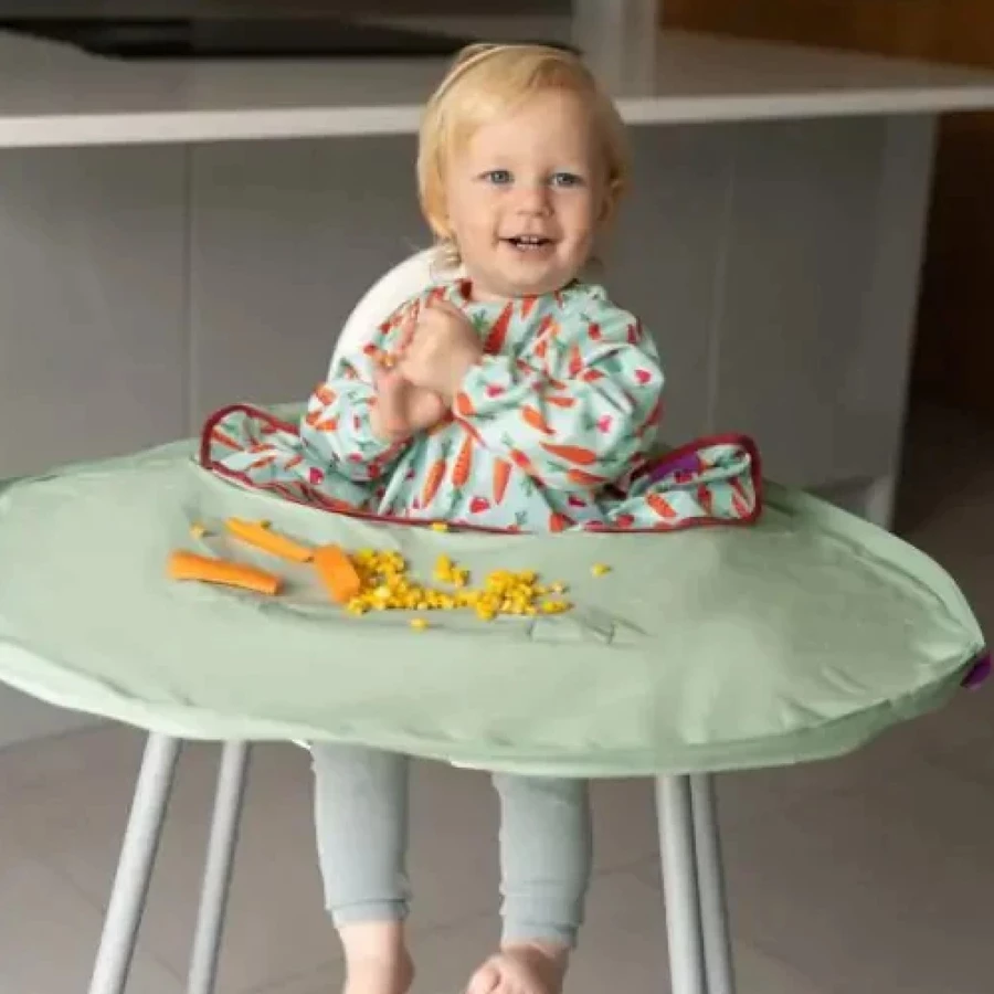 TidyTot Lätzchen Tidy Tot Lätzchen Starter Set grün, bunt
