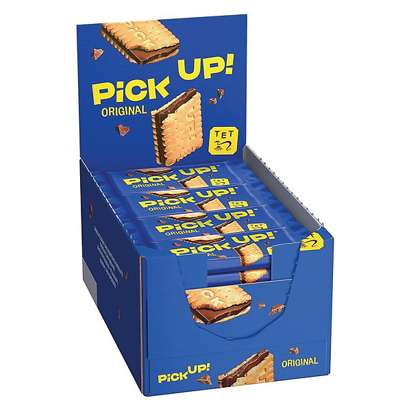 Biscuits Pick Up! au chocolat, boîte de 24