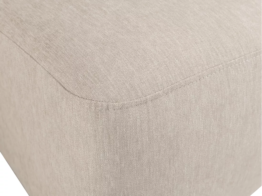 Canapé d'angle convertible et réversible en tissu beige ILANOR