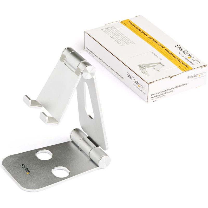 StarTech.com Support pour Téléphone et Tablette - Support Universel Pliable pour Smartphones et Tablettes Support Ergonomique Réglable Multi-Angles pour Téléphone Portable, 10,1-33cm