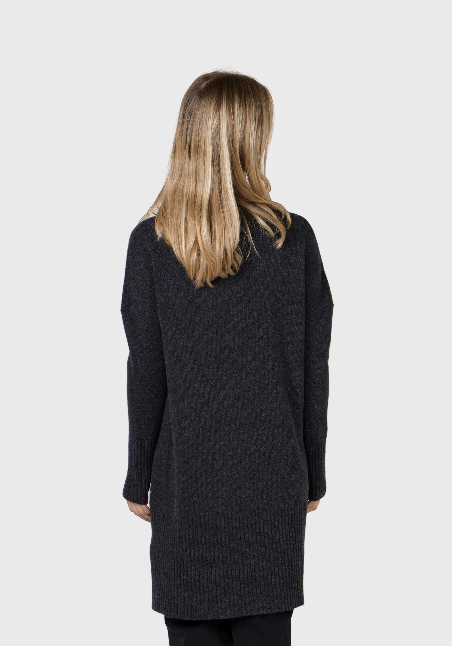 Klitmøller Collective Strickkleid Thea Anthracite