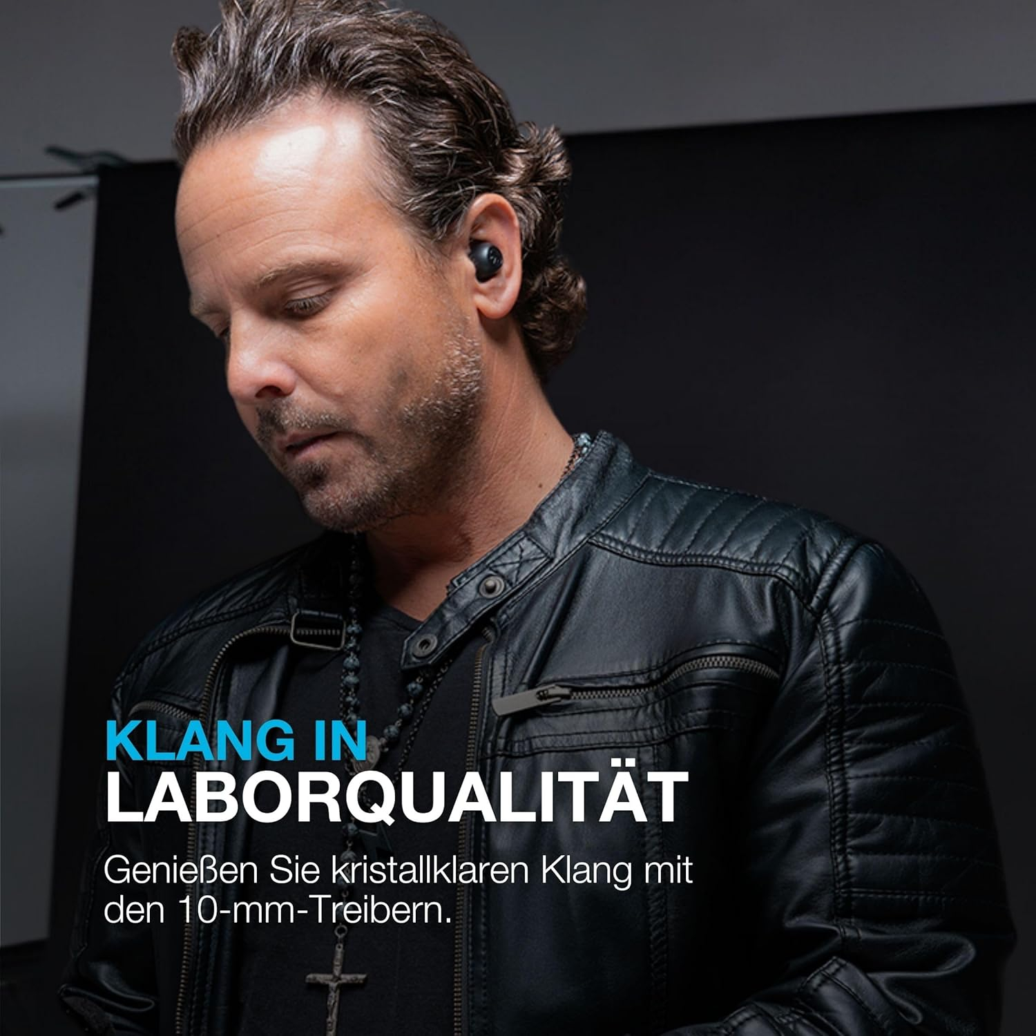 GO POP ANC Bluetooth 5.3 In-Ear Kopfhörer Headset IP55   Ladecase (IEUEBGOANCRBLK124) - Schwarz