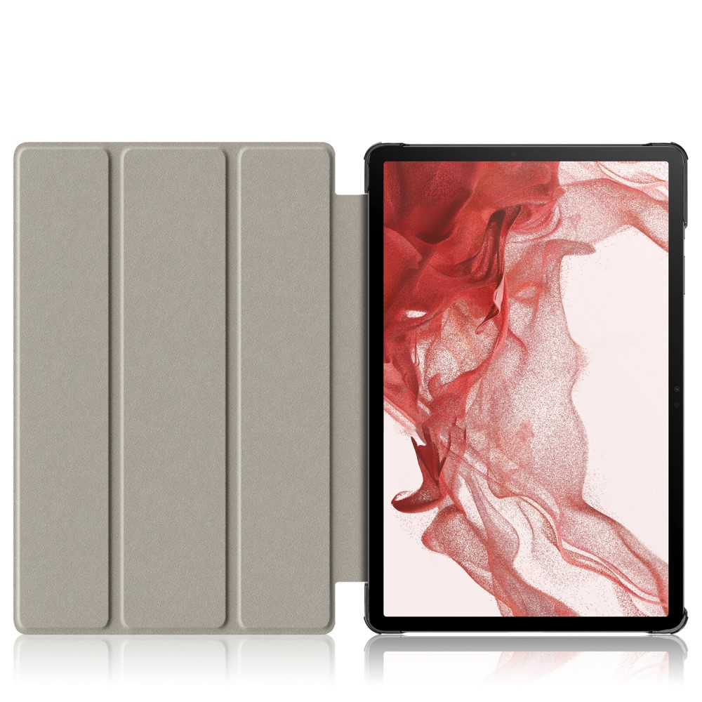 Samsung Galaxy Tab S9 Leder Tasche Smart Cover Schutzhülle   S-Pen Halterung - Galaxie