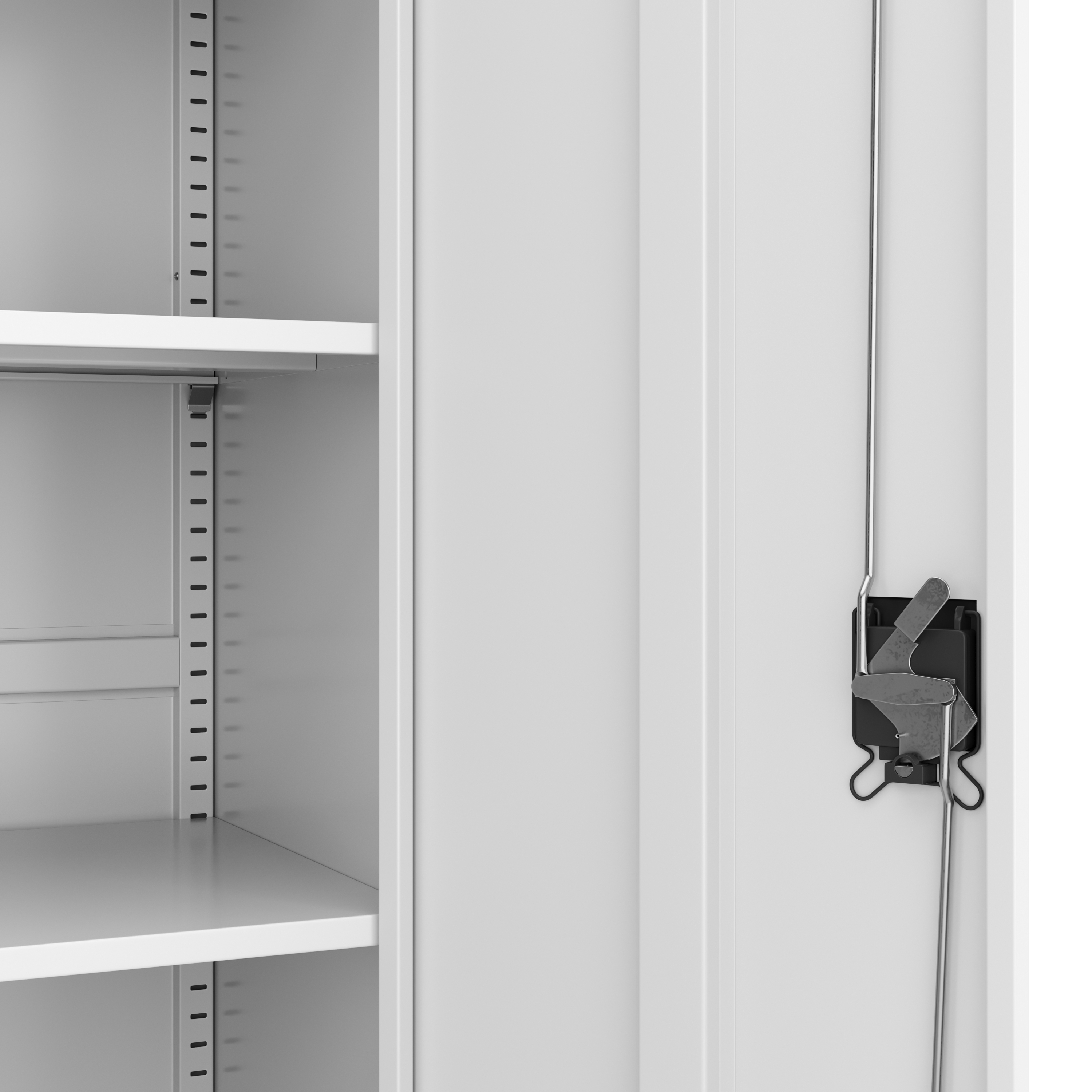 Aktenschrank mit 5 Böden 90 x 180 cm weiss