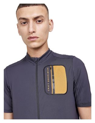 Maillot manches courtes Craft Adv Gravel Noir Sable