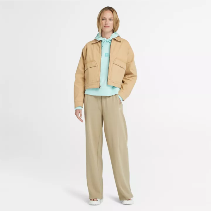 Veste en toile délavée Strafford pour femme en beige