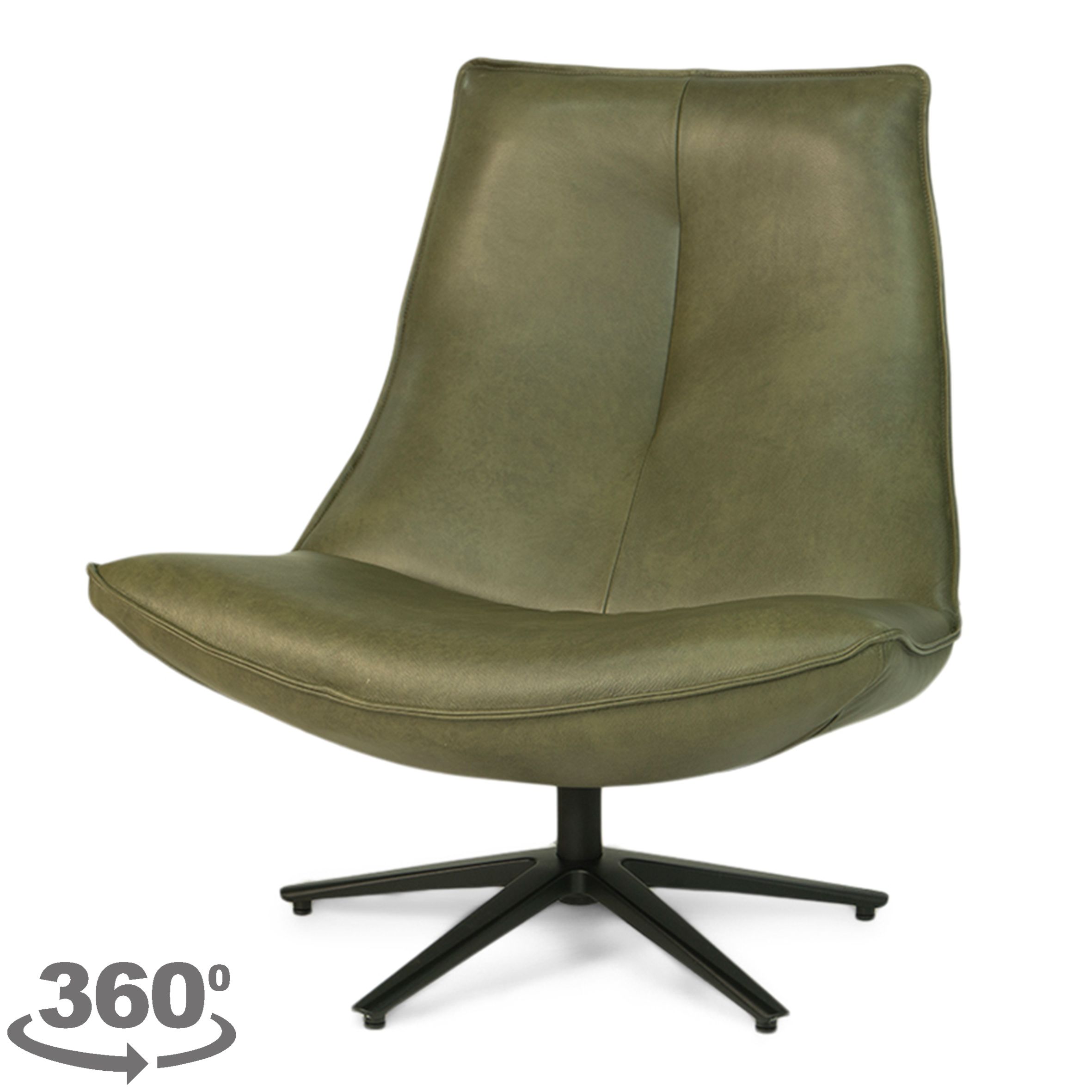 Draaifauteuil Menno B83 x D83 x H96 cm