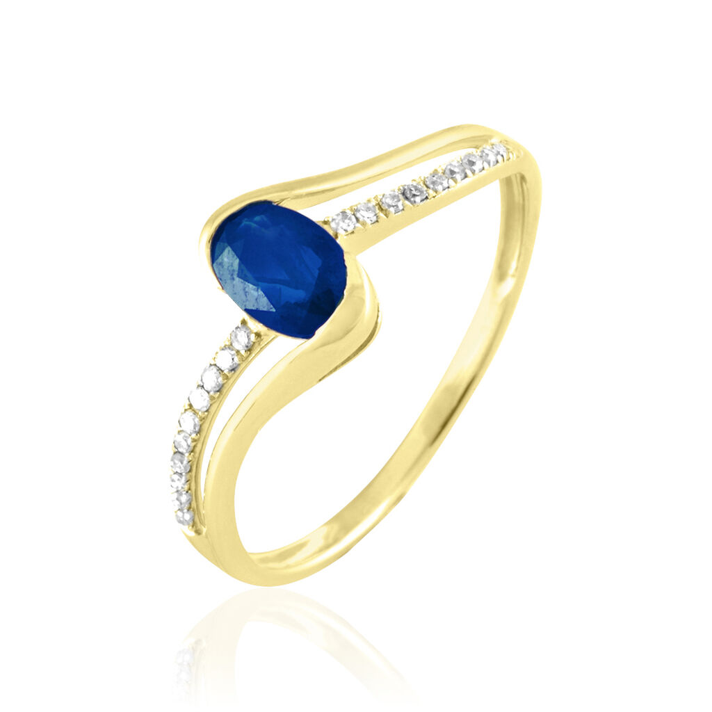 Bague Or Jaune Anja Saphir