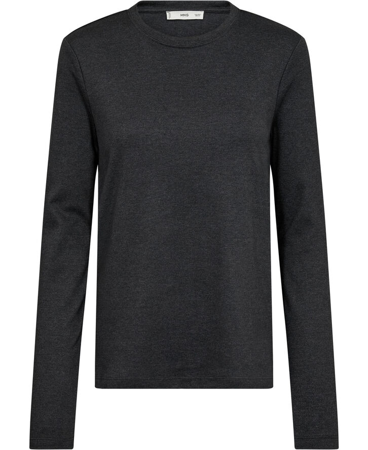 MANGO Long sleeve cotton t-shirt 96