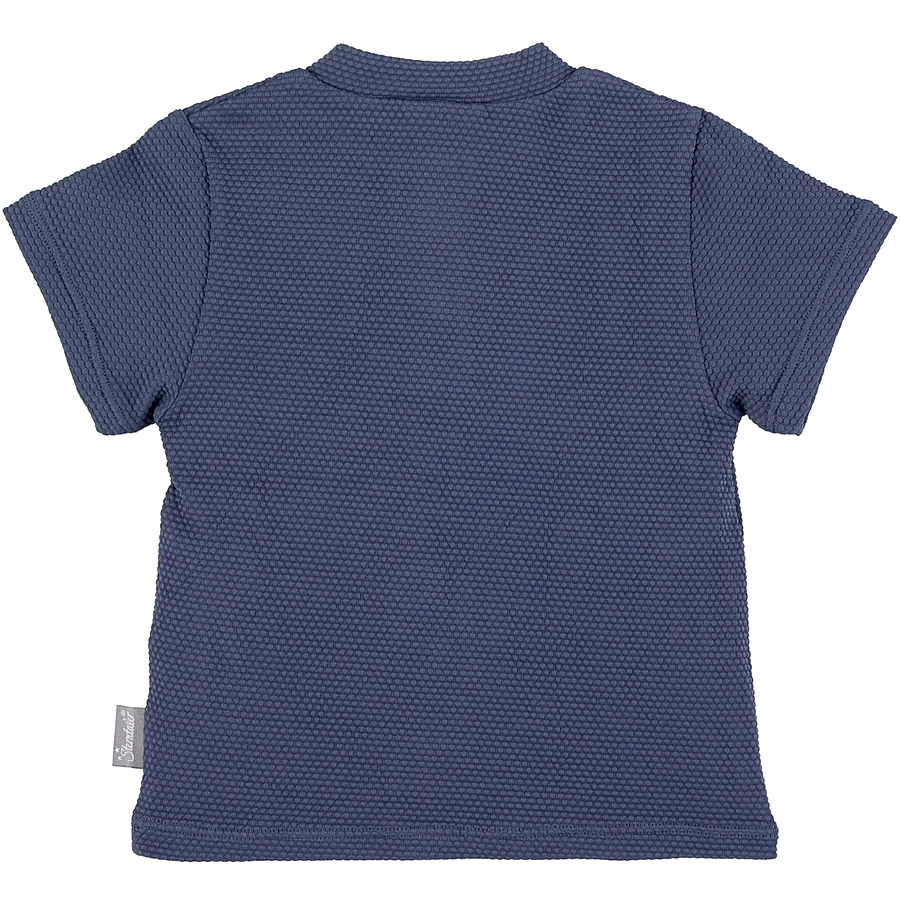 Sterntaler Kurzarm-Schwimmshirt Struktur blau
