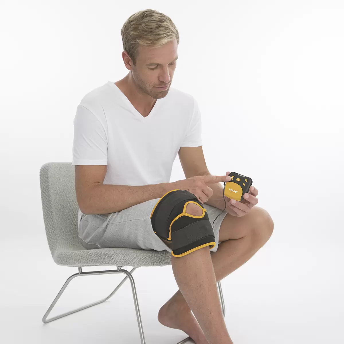 Knie- und Ellebogen TENS Beurer EM 29 2in1 schwarz,gelb