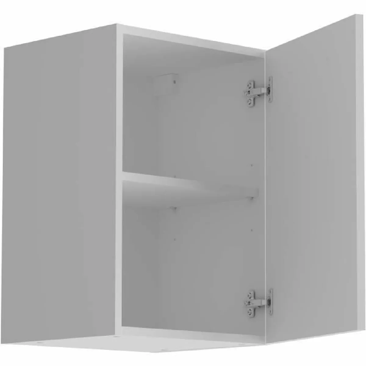 TBS OSLO Meuble haut 1 porte - Blanc mat