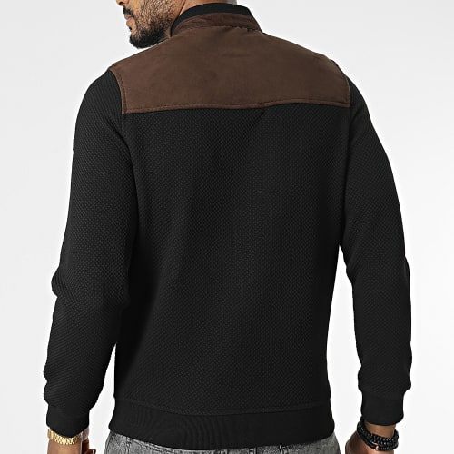 Veste Zippée BLC22K03 Noir Marron
