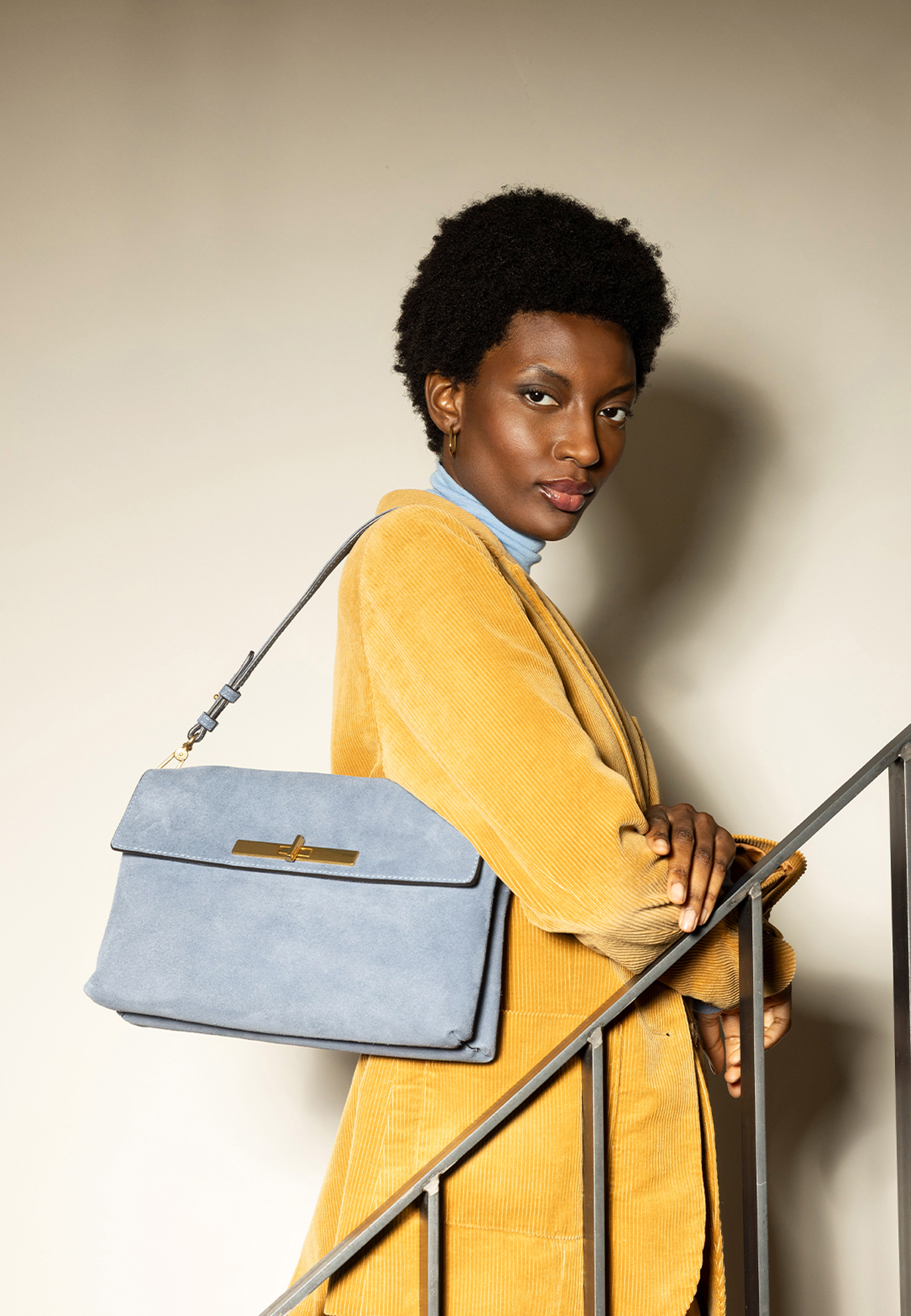 Shoulder bag TWIST Leather SUEDE Standard