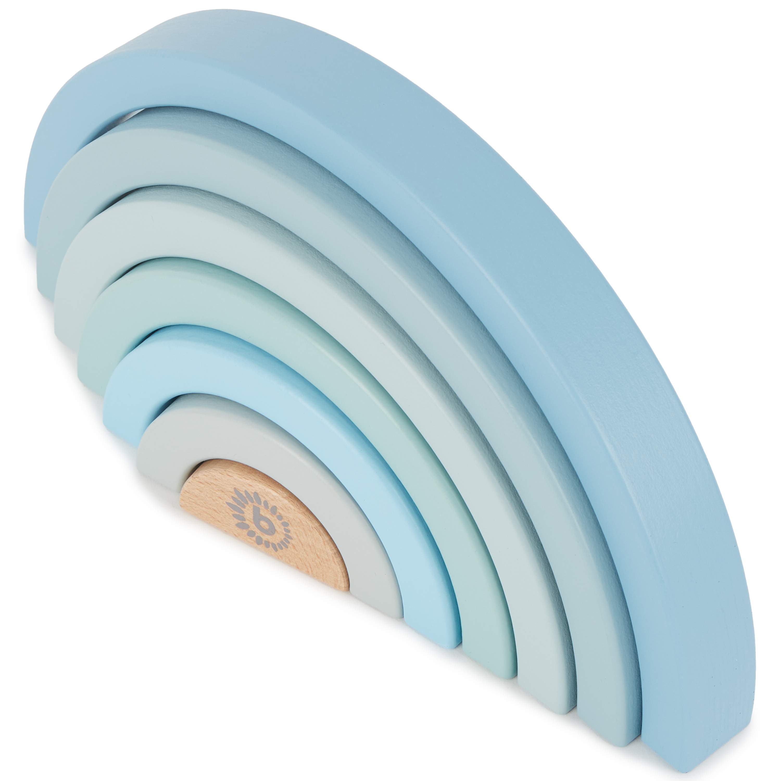 Holzbausteine REGENBOGEN blau