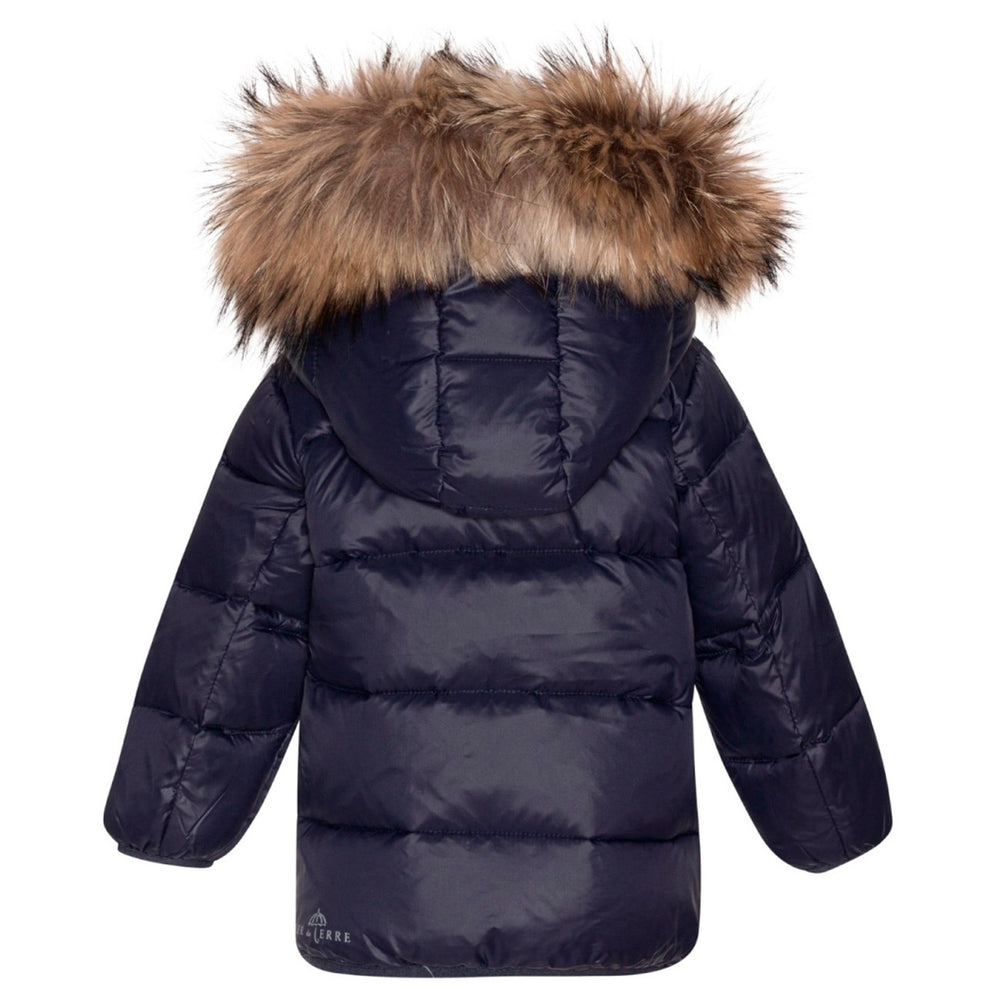 Featherlight Baby Dunjakke m. Pels Navy